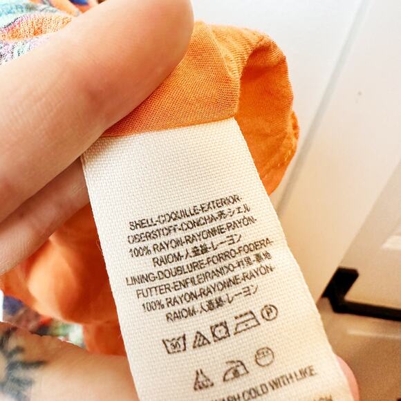 Free People OB574950 Orange Dear You Backless Mini Dress w/Pockets sz S - Picture 6 of 10